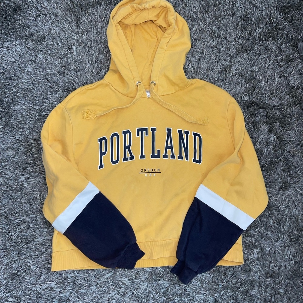 Cropped “Portland” Hoodie